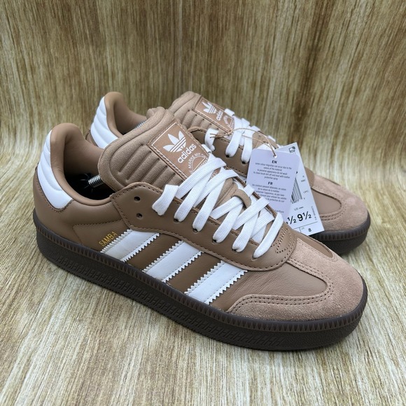 adidas Other - Adidas Samba XLG Men's Size 8.5 Cardboard Brown White Gum Shoes JR0926 NEW